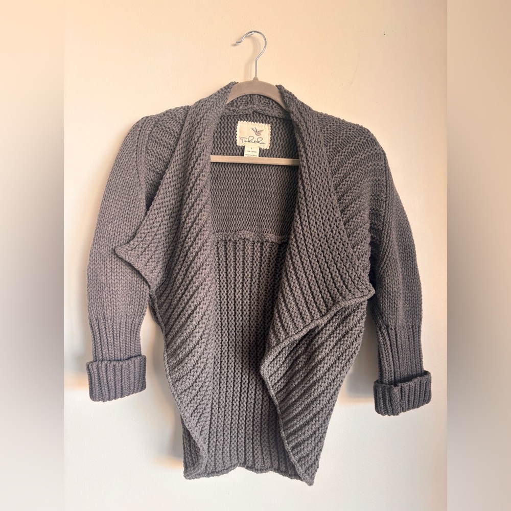 Gray Knit Sweater by